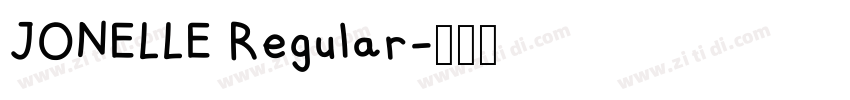 JONELLE Regular字体转换